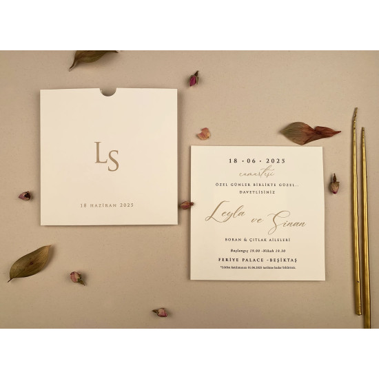 L Düğün Nişan Davetiyesi 13276 L Düğün Nişan Davetiyesi 13276